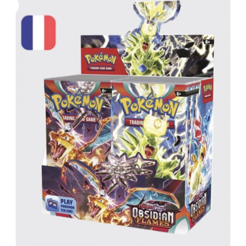 Pokemon display 36 booster EV 03 Flammes obsidiennes livret vers le 10/08/2023