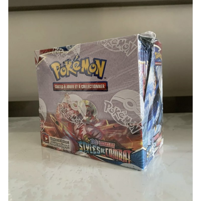 Boite de Boosters Français Display 36 Boosters EB05 - Epée et Bouclier 5 -  Styles de Combat Pokémon - UltraJeux